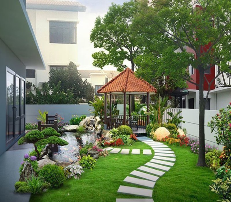 TRANG TRÍ TIỂU CẢNH, SÂN VƯỜN, HỒ CÁ KOI, THÁC NÍU NHÂN TẠO
